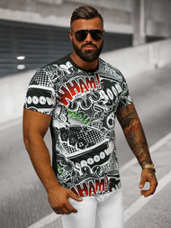 T-shirt Homme Noir OZONEE O/T137/3