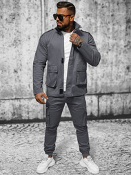Veste Homme Gris Foncé OZONEE O/G3035