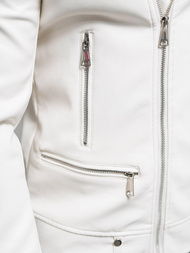 Veste en cuir homme blanc OZONEE O/88121