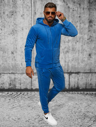 Survêtement homme en velours bleu OZONEE JS/8C1169/17