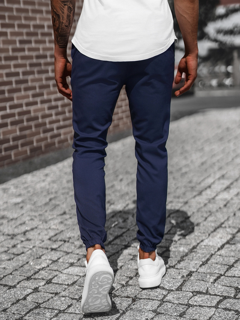 Pantalon Chino Homme Bleu foncé OZONEE DJ/5539Z