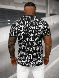 T-shirt Homme Noir OZONEE O/T1268/3