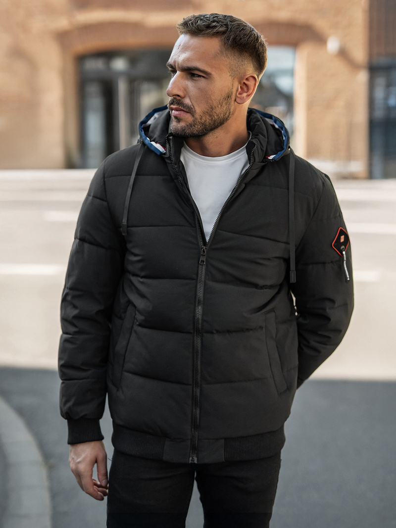 Veste D'hiver Noir OZONEE JS/31M5031/392Z