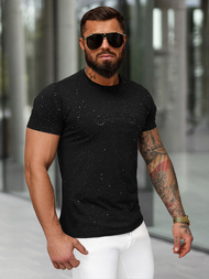 T-shirt Homme Noir OZONEE O/QQ1386