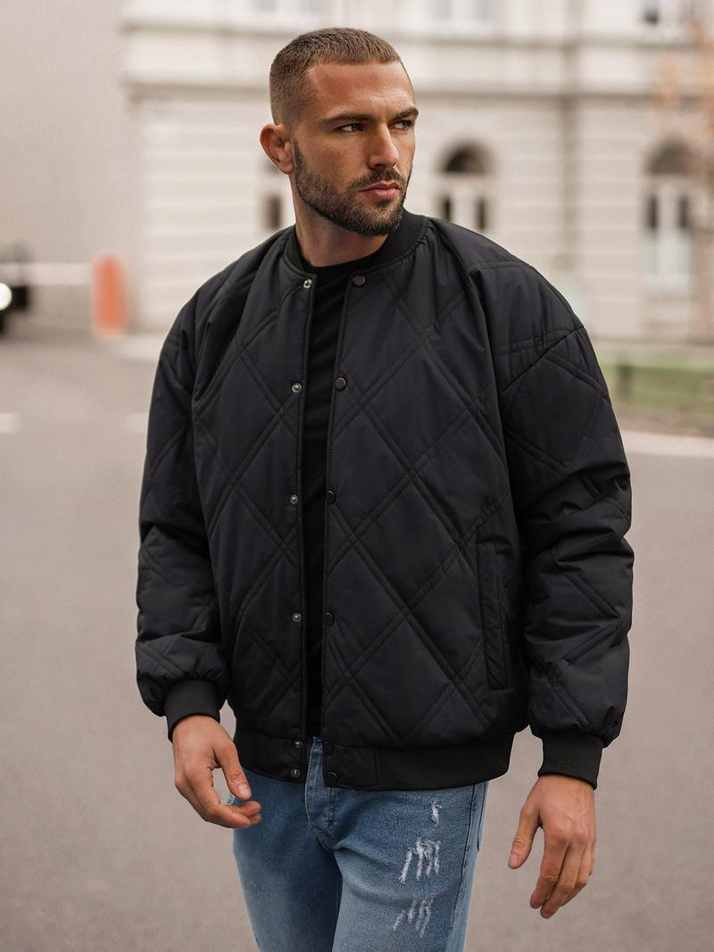 Veste Homme Noir OZONEE JS/84M3020/392Z