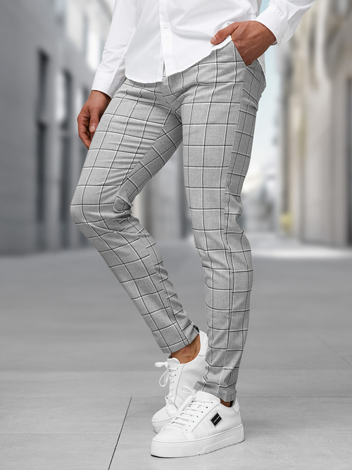 Pantalon Chino Homme Gris OZONEE DJ/5522Z