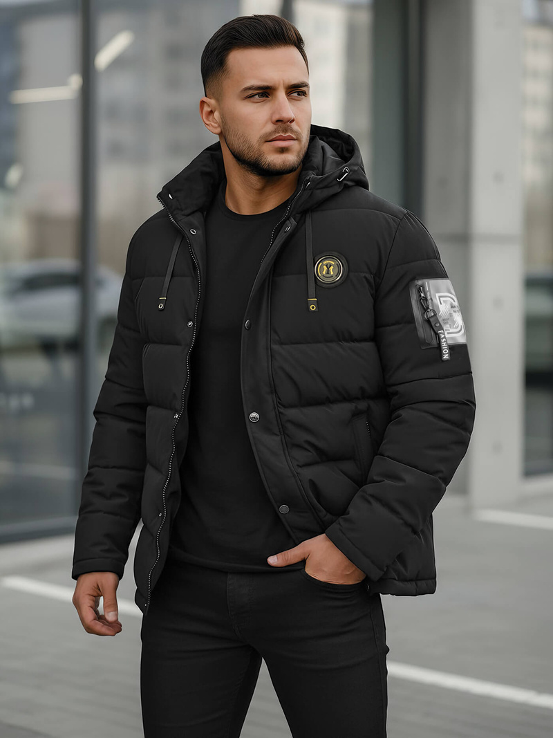 Veste homme noir OZONEE JS/57M7503/392Z