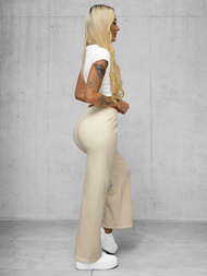 Pantalons pour femmes ecru OZONEE JS/92K526/155