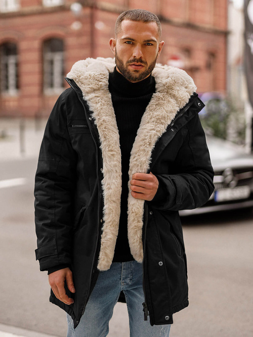 Veste D'hiver Noir OZONEE JS/22M316/392Z