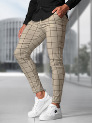 Pantalon Chino Homme Beige OZONEE O/P4009Z