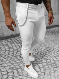 Pantalon Chino Homme Blanc OZONEE DJ/550170
