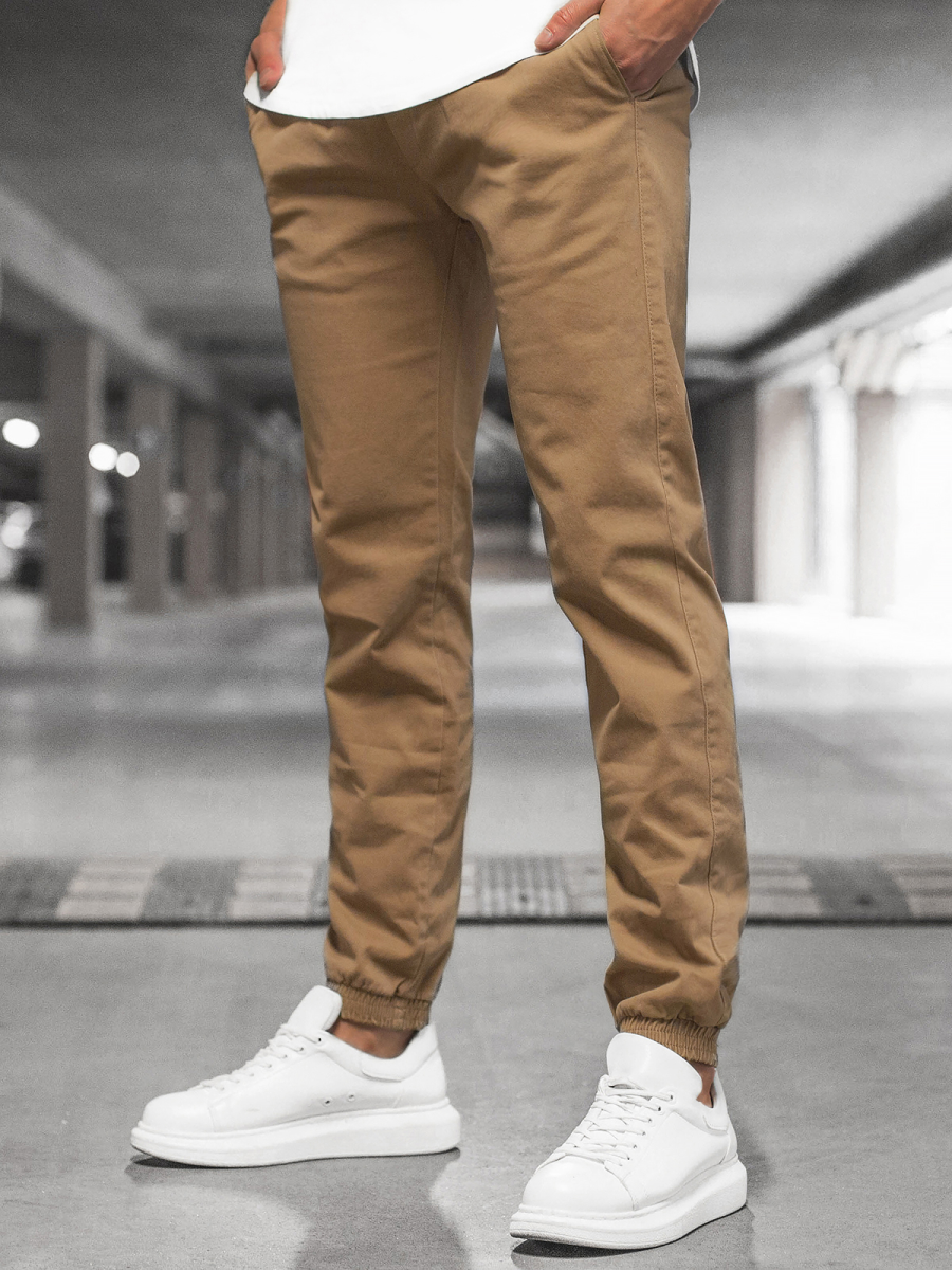 Couleur Camel Pantalon Homme Camel Pantalon Slim Instinct Chino