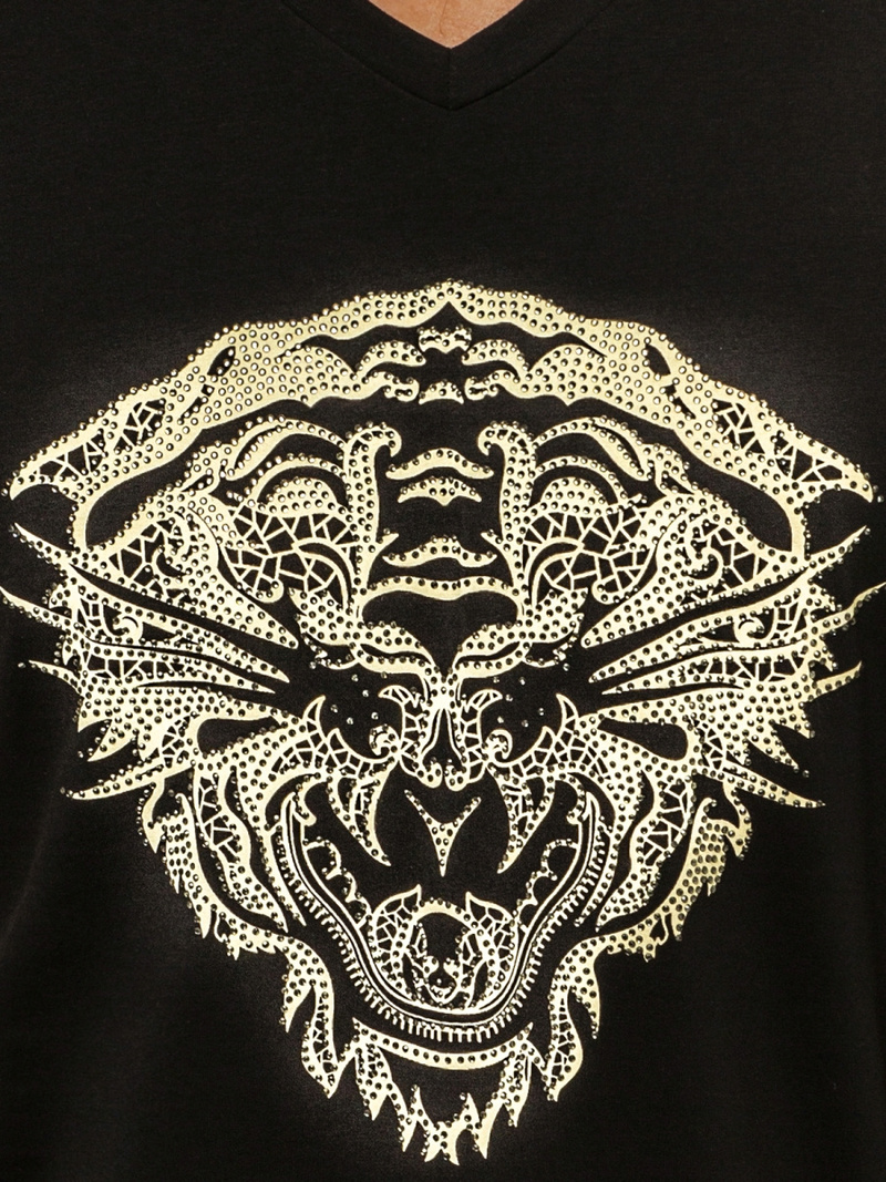 T-Shirt Homme Noir OZONEE NB/3011