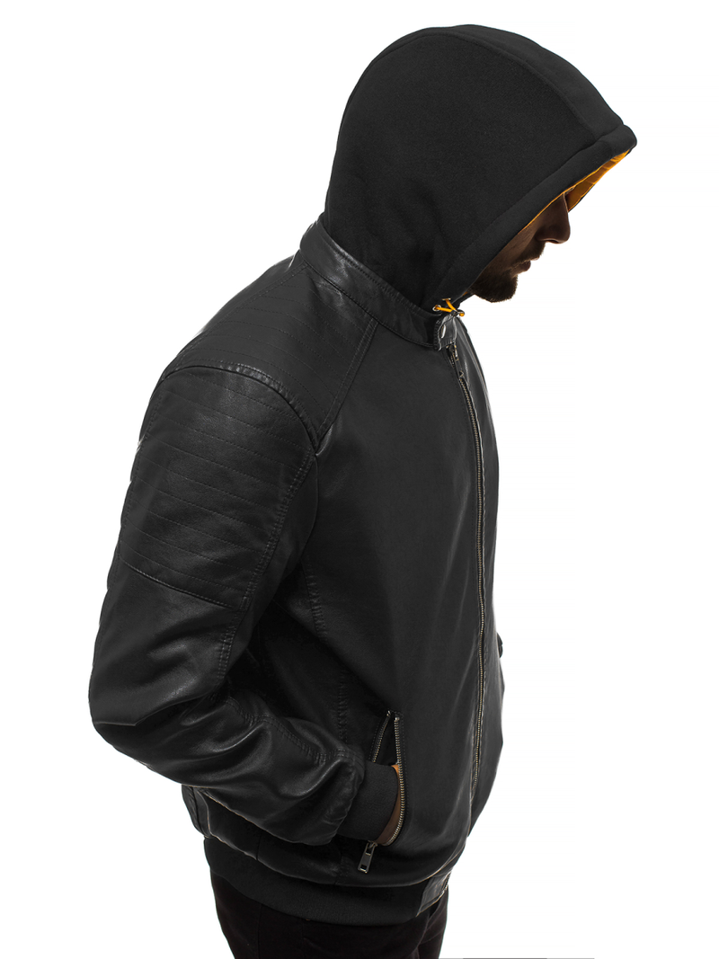 Veste Homme noir et jaune OZONEE N/6132Z