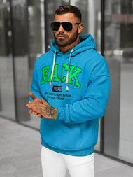 Sweatshirt à capuche homme bleu OZONEE O/TT30513