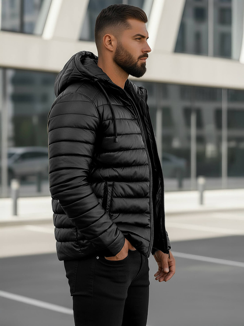 Veste Homme Noir OZONEE O/11Z8088Z
