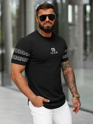 T-shirt Homme Noir OZONEE O/B1213