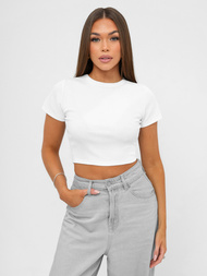 T-shirt femme blanc OZONEE JS/96T666/1