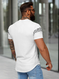 T-shirt Homme Blanc OZONEE O/B1216