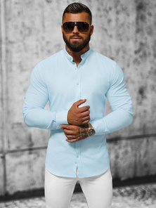 Chemise Homme Bleu Clair OZONEE O/V54