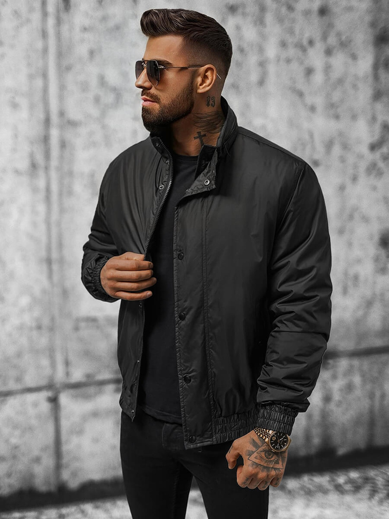 Veste Homme Noir OZONEE JS/5M3102/392