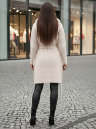 Manteau femme beige OZONEE JS/53M5200/155Z