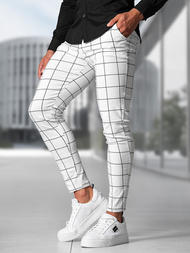 Pantalon Chino Homme Blanc OZONEE O/P4009Z