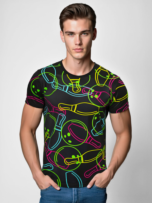 T-shirt Homme Noir OZONEE O/T1272/3Z