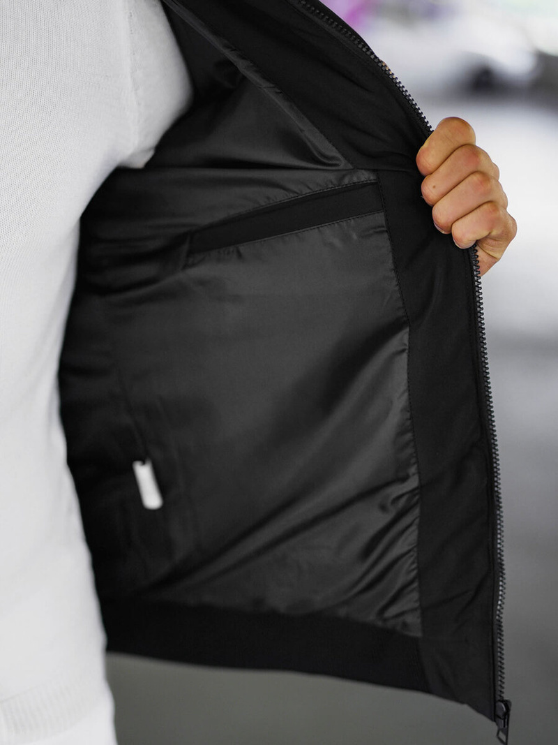 Veste D'hiver Blanc et Noir OZONEE JS/31M5030/392Z