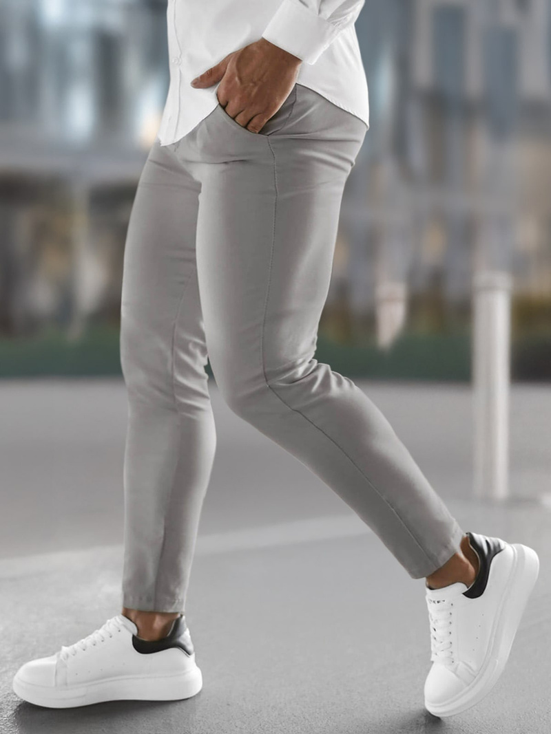 Pantalon Chino Homme Gris OZONEE O/P4049Z