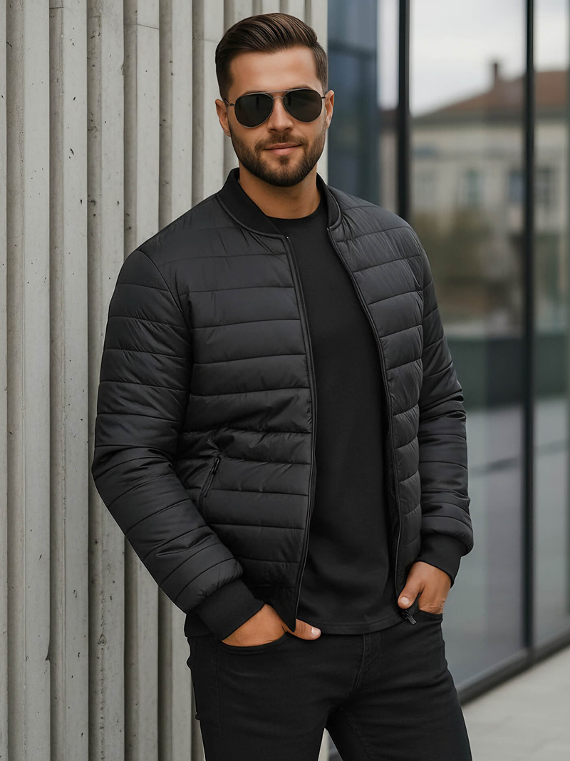 Veste Homme Noir OZONEE JS/MY02Z