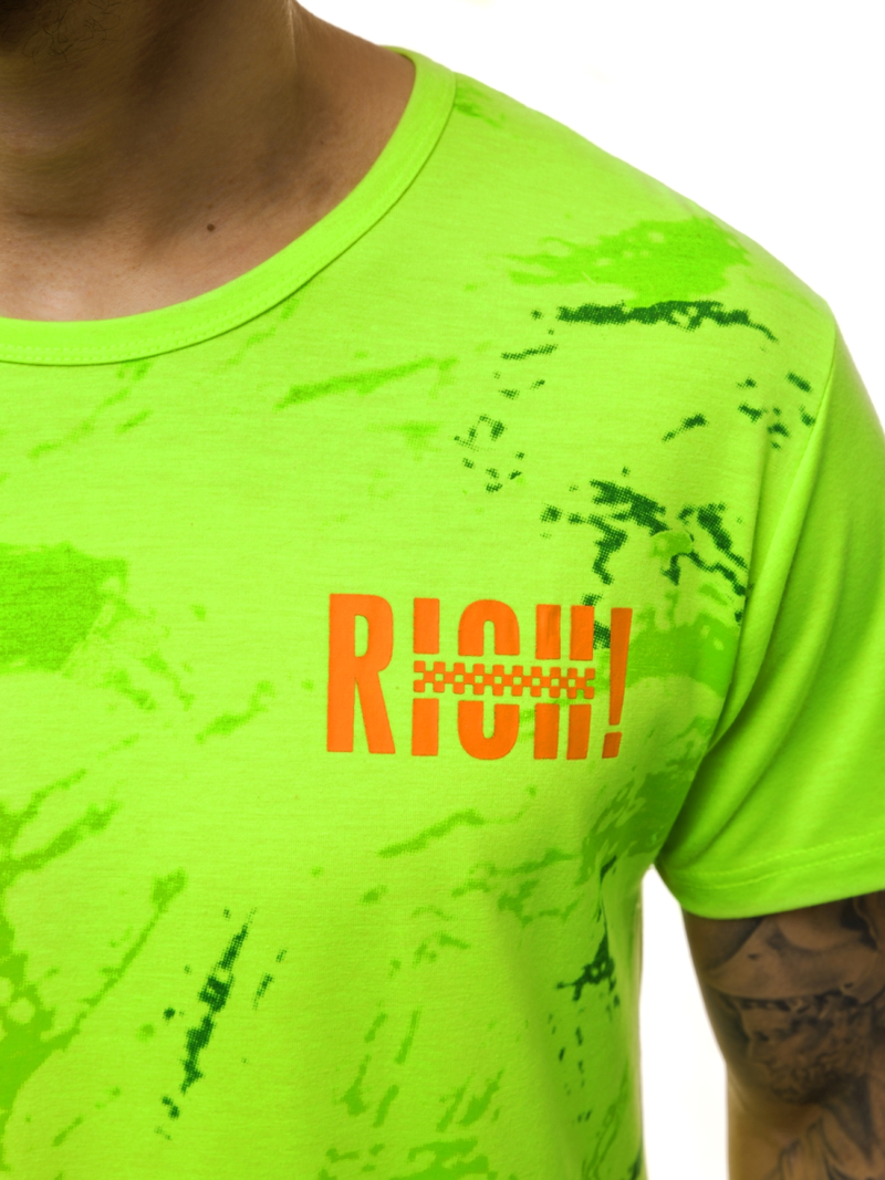 T-Shirt Homme Vert OZONEE JS/KS1976Z