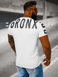 T-shirt Homme Blanc OZONEE O/8T1265/1