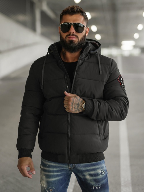 Veste D'hiver Noir OZONEE JS/31M5031/392Z