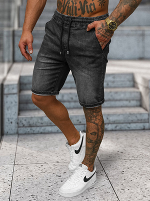 Shorts en Jean Homme Noir OZONEE NB/MP0314N