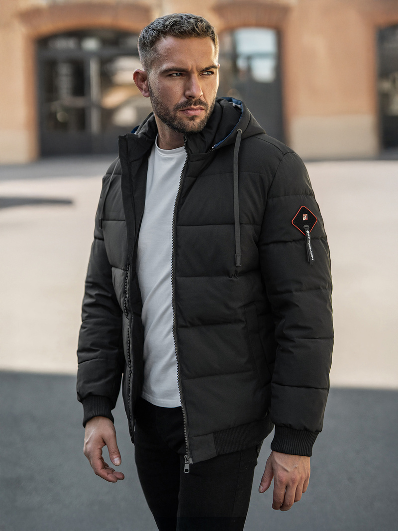 Veste D'hiver Noir OZONEE JS/31M5031/392Z