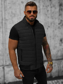 Veste Sans Manches Homme Noir OZONEE JS/MY77