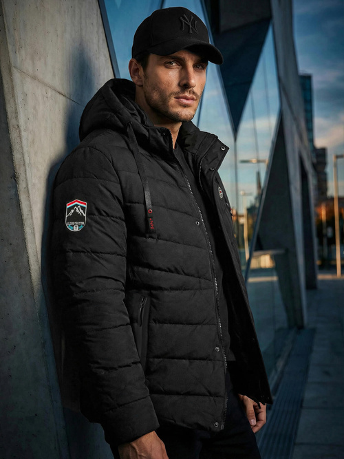 Veste homme noir OZONEE JS/31M5081/392