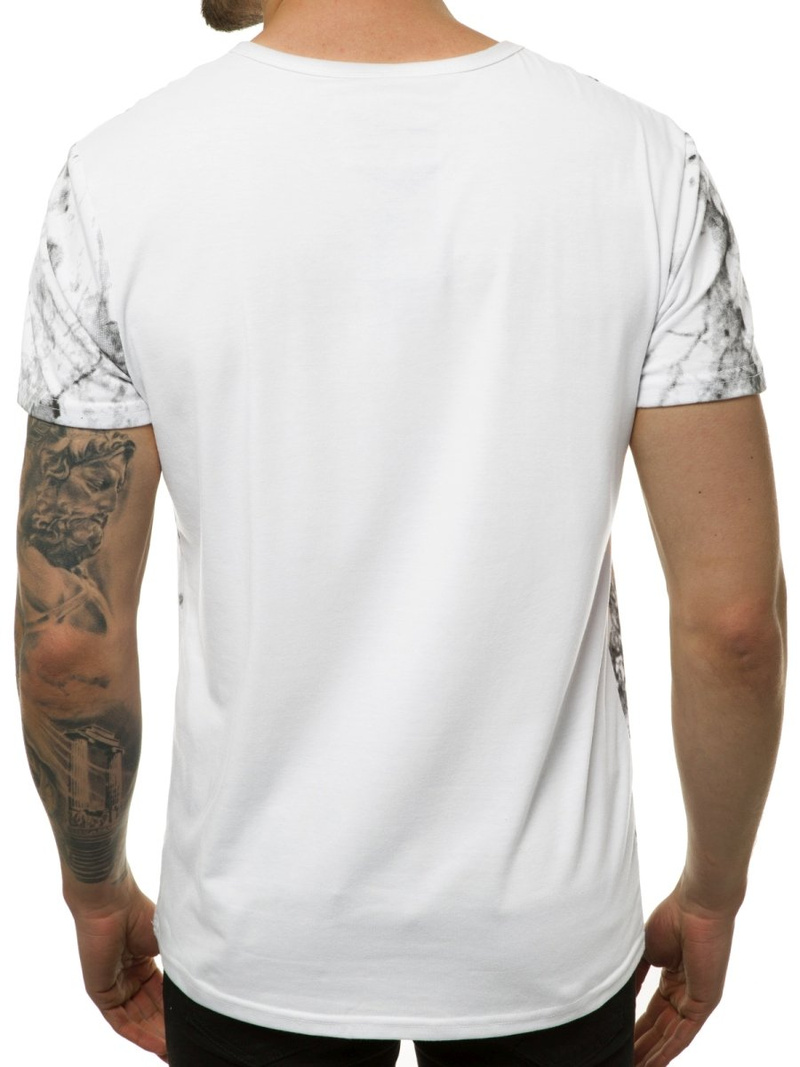T-Shirt Homme Blanc OZONEE JS/SS10927