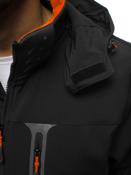 Veste Homme noir-orange OZONEE GE/12262