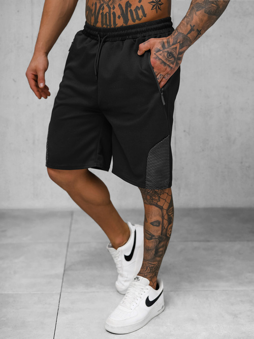 Short homme noir OZONEE JS/15K1827/3