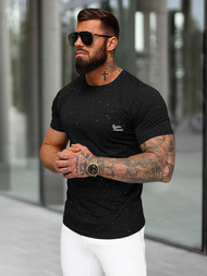 T-shirt Homme Noir OZONEE O/QQ1387
