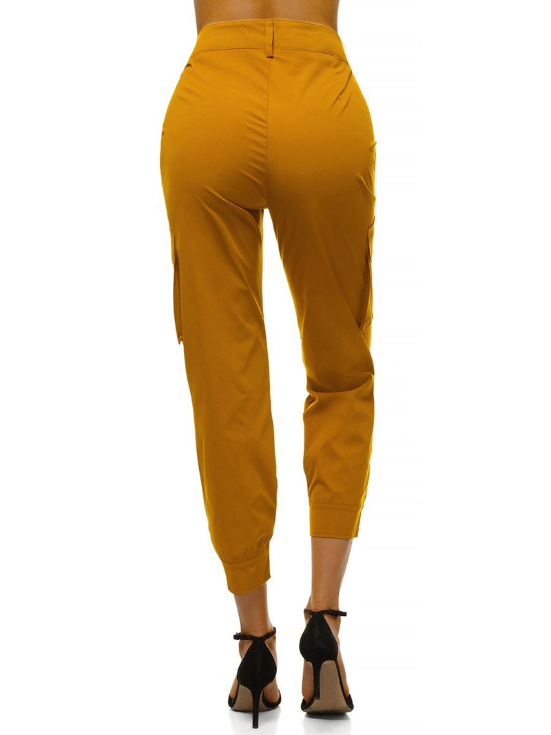 Pantalon jogger femme Jaune OZONEE O/HM002