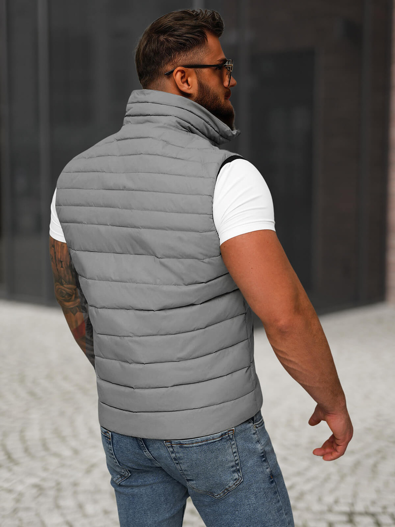 Veste sans manches homme gris OZONEE JS/31M5065/128