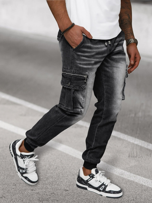 Jean Jogger Homme Noir OZONEE NB/MP0108N