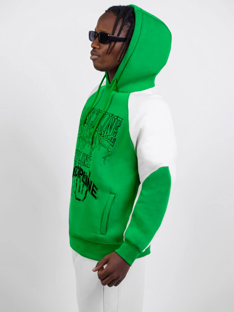 Sweatshirt à capuche vert OZONEE O/SWE23037Z