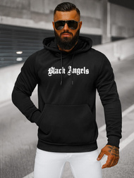 Sweatshirt à capuche homme noir OZONEE JS/27B6509/3