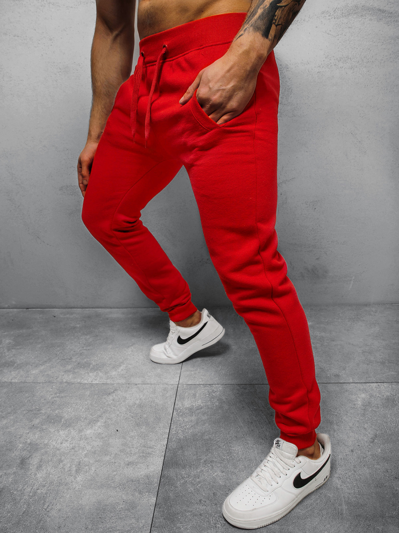 Pantalon de survêtement Homme Rouge OZONEE JS/XW01Z
