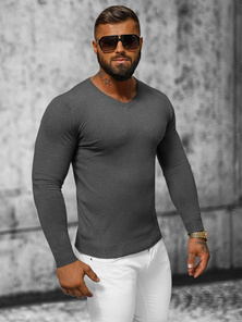 Pullover Homme Gris Foncé OZONEE NB/MMB601/3Z