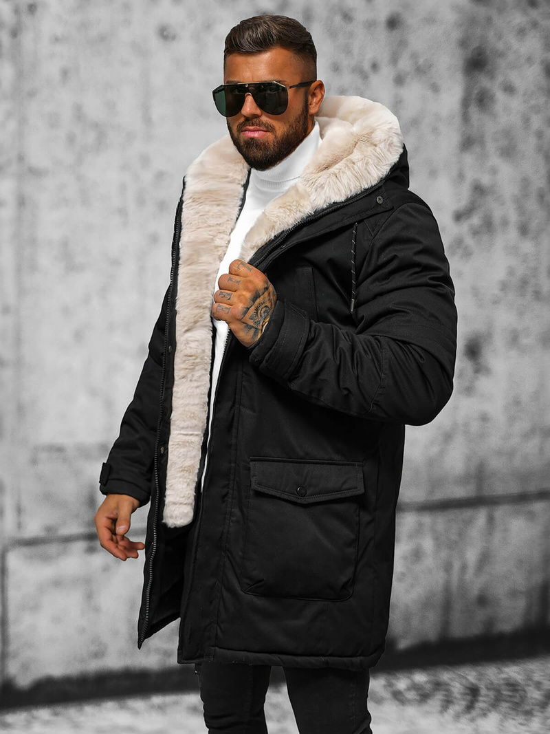 Veste D'hiver Noir OZONEE JS/5M120/392